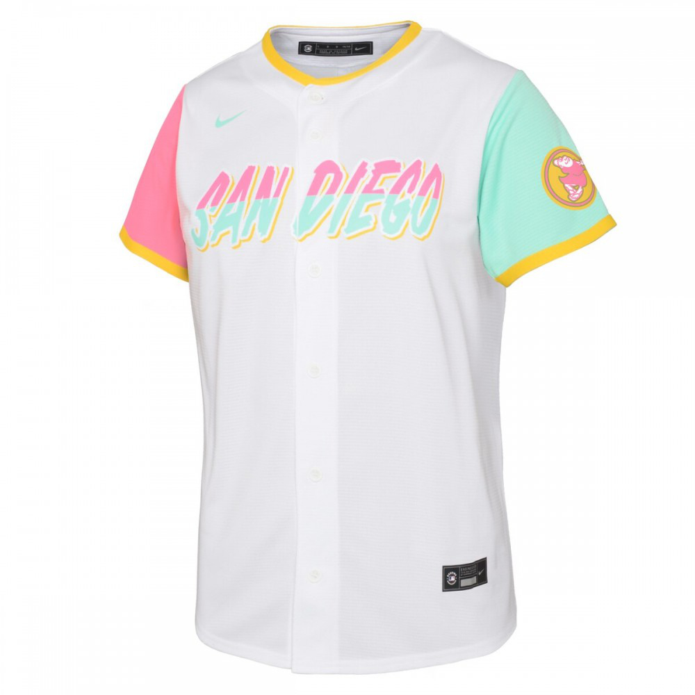 Yu Darvish San Diego Padres Youth 2022 City Connect Replica Player Jersey - White-Pro Kit Vault | Brand New 26/27 Sports Jerseys